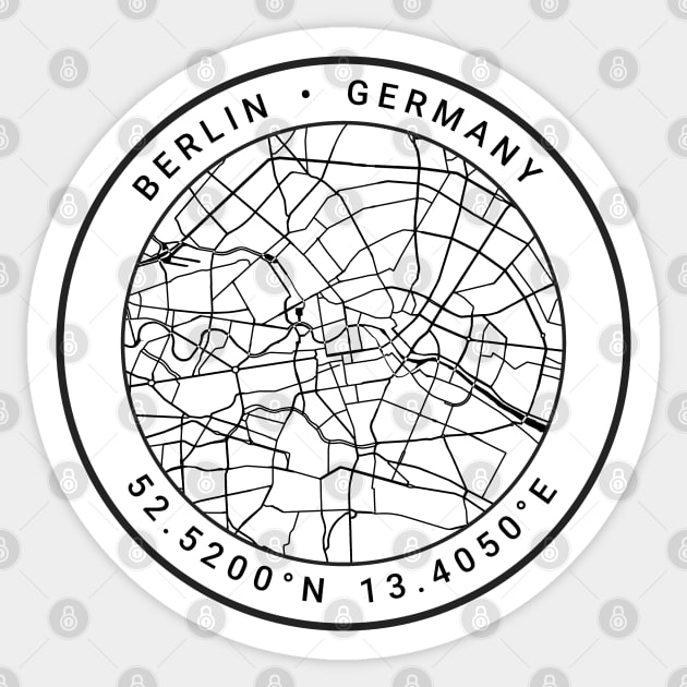 Berlin Map Sticker by Ryan-Cox